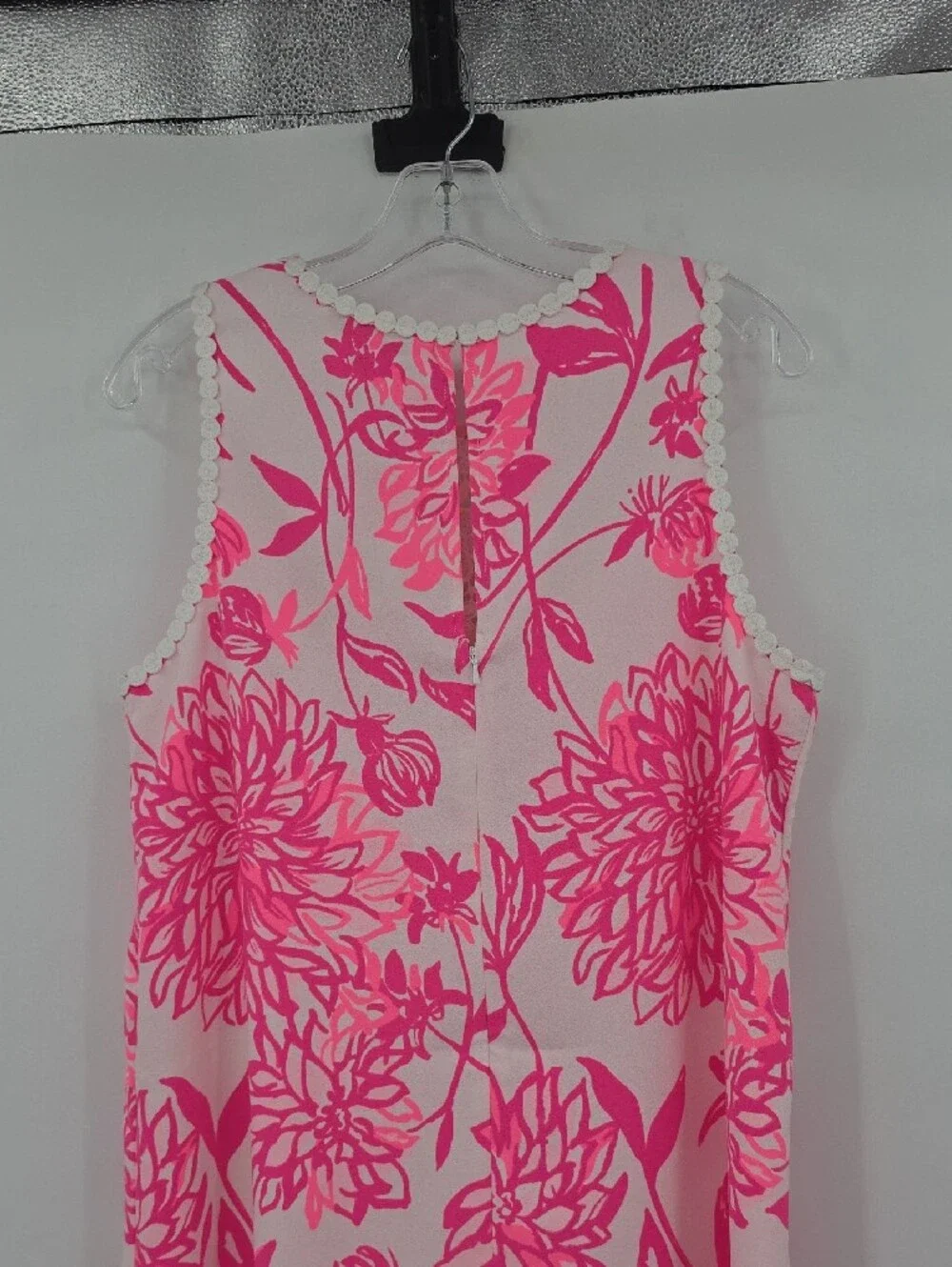 Lilly Pulitzer Nala Soft Shift Reaort White Caliente Engineered Dress Size 8